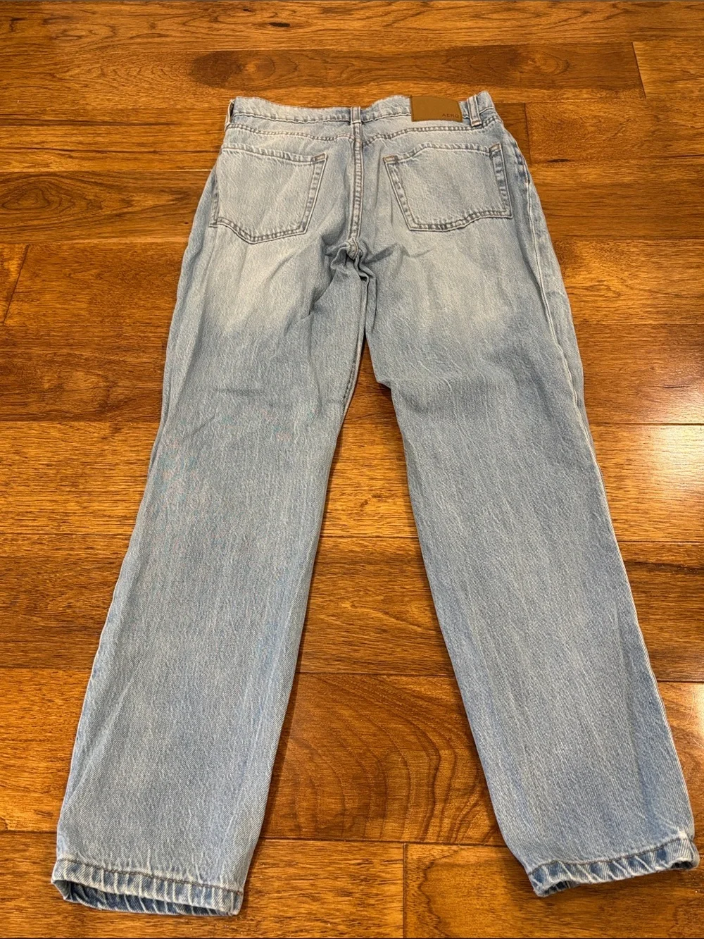 Aeropostale Light Blue Distressed Mom Jeans